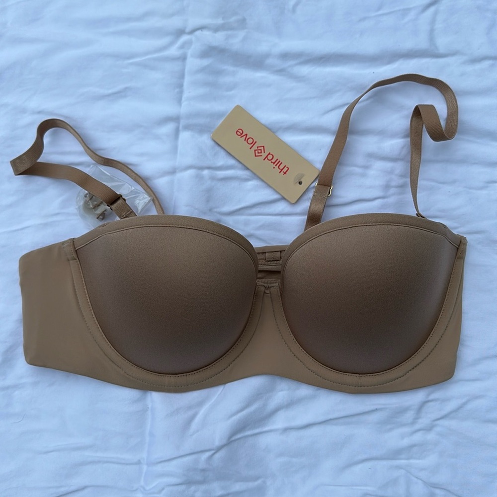 Third Love 24/7 Classic Strapless Bra, size 34 A 1/2